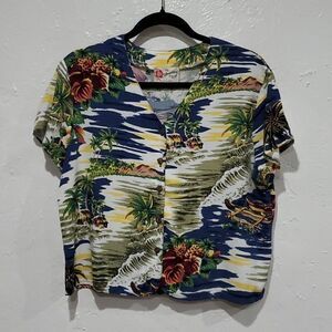 Hilo Hattie The Hawaiian Original Shirt Made in Hawaii Size M